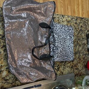 Sparkling Black and Silver Tote Bag